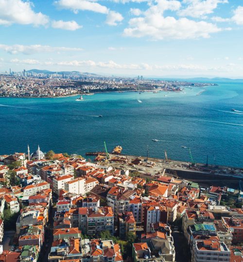 Istanbul and Bosphorus from a bird's eye view